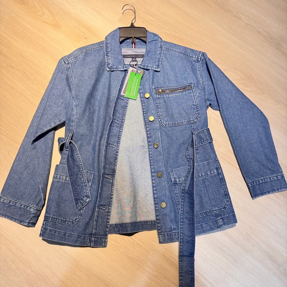 tommy hilfiger womens denim jacket size s